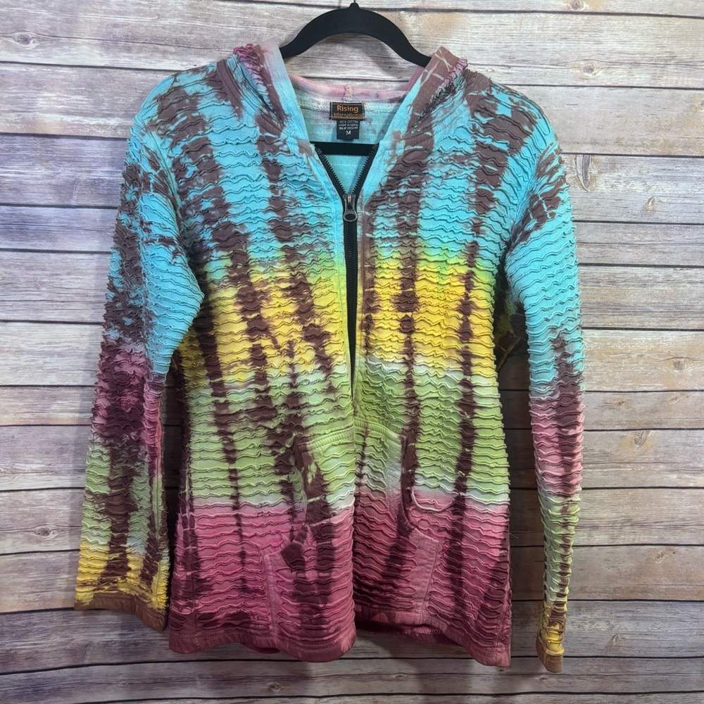 Rising International Bohemian Jacket Tie Dye Size Medium